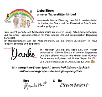 Verabschiedung Frau Specht
