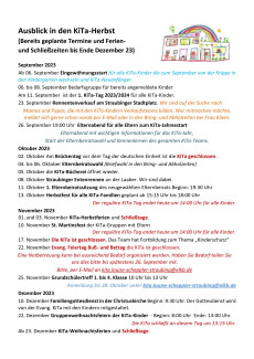 Ausblick in den KiTa-Herbst 2023
