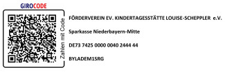 Konto Förderverein Evang. Kita Louise-Scheppler e.V.