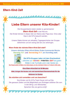 Einladung Eltern-Kind-Zeit