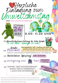 Herzliche Einladung zum Umweltsamstag