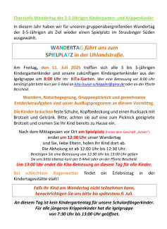 Wandertag 3-5Jährigen 2025
